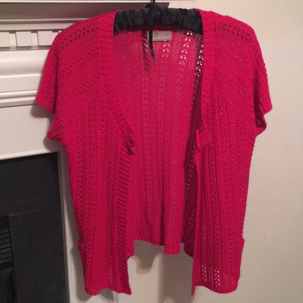 Short sleeve cardigan